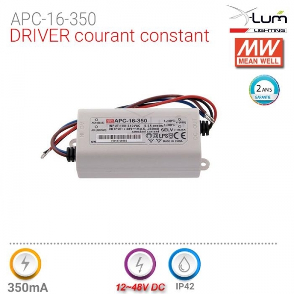 Distributeur driver Meanwell APC-16-350