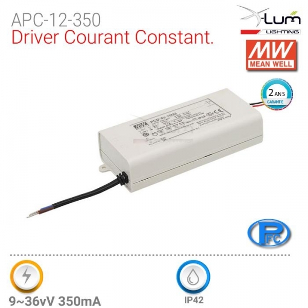 Driver courant constant APC-12-350 Meanwell