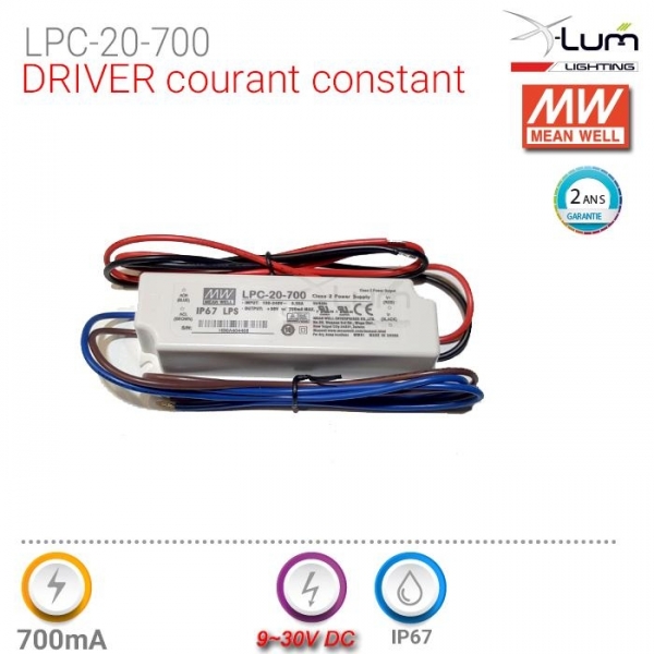 Driver courant constant Meanwell LPC-20-700
