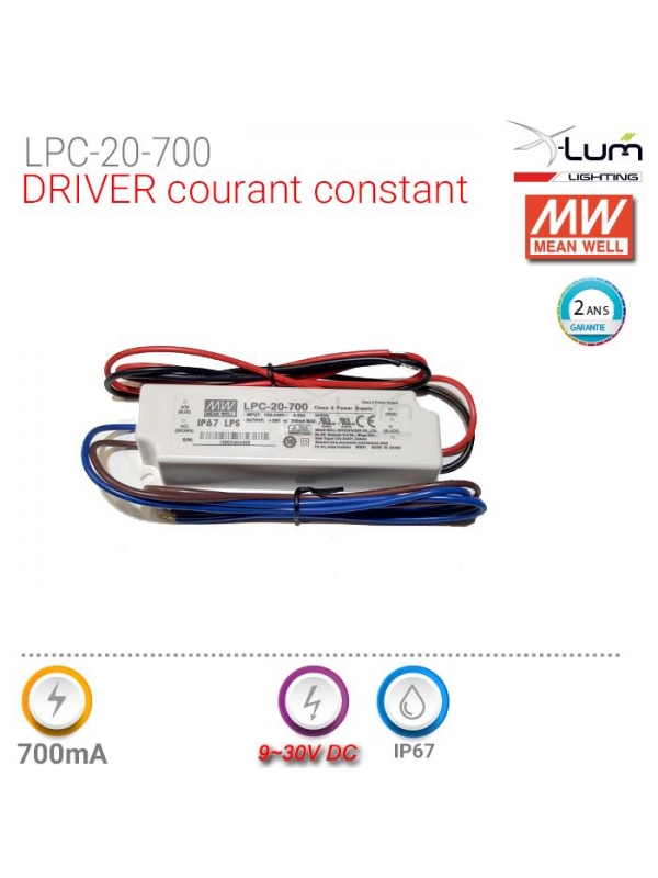 Driver courant constant Meanwell LPC-20-700