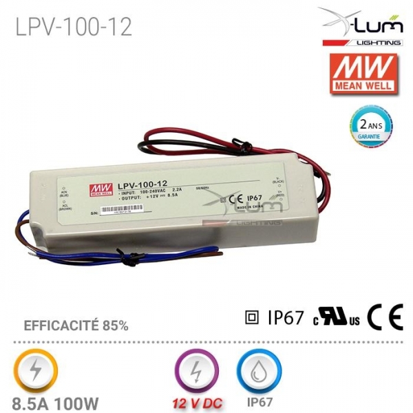 Distributeur France LPV-100-12 Meanwell