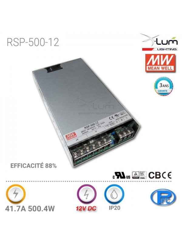 Distributeur Meanwell RSP-500-12