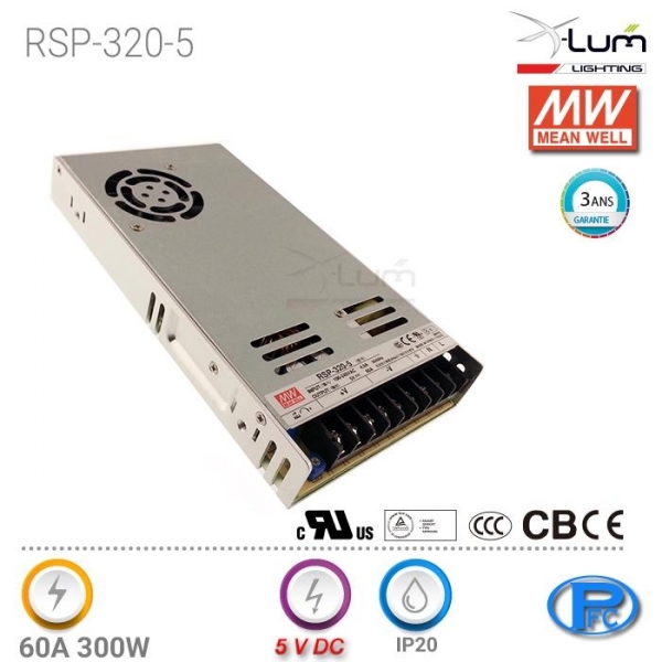 Distributeur Mean-well RSP-320-5
