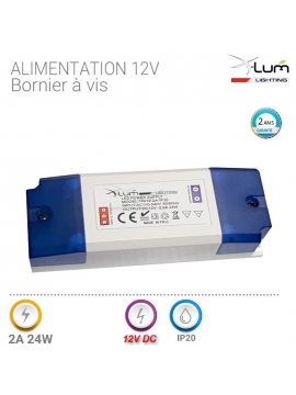 Alimentation 12V 24W 2A electronique