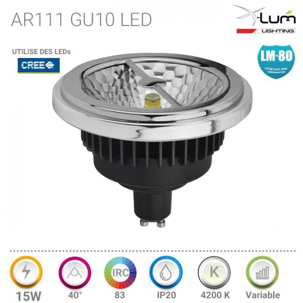 ampoule led ar111 dimmable GU10 pro