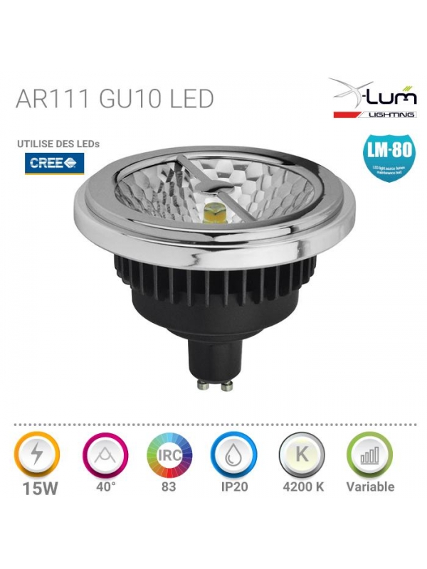 ampoule led ar111 dimmable GU10 pro