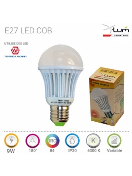 Ampoule E27 Mcob 9W neutre X-Lum-Lighting