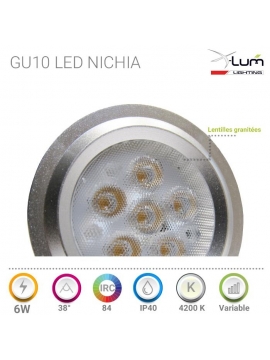 Gu10 6W LED  Variable Haut gamme X-Lum-Lighting