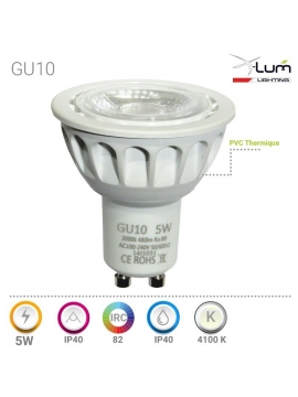 GU10 cob 5W NEUTRE 550lm X-Lum-Lighting