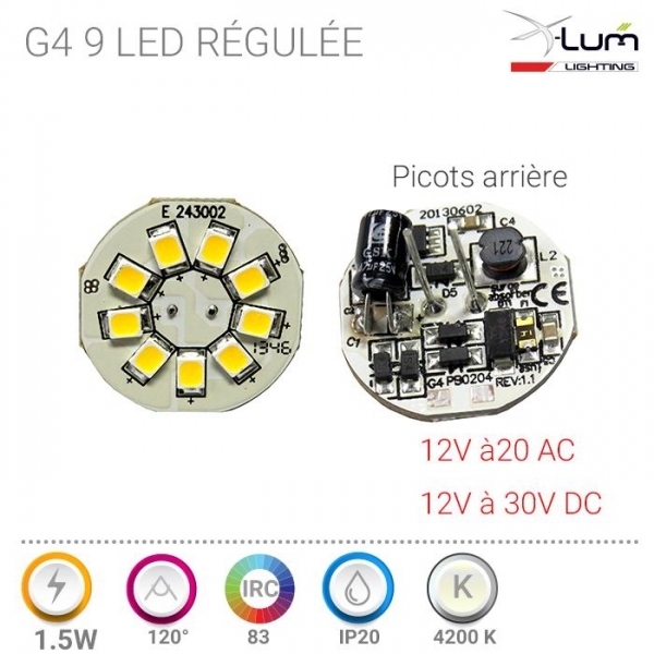 Ampoule G4 LED 1.5W neutre