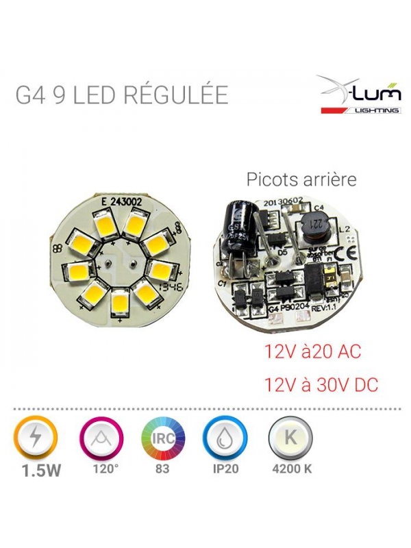 Ampoule G4 LED 1.5W neutre