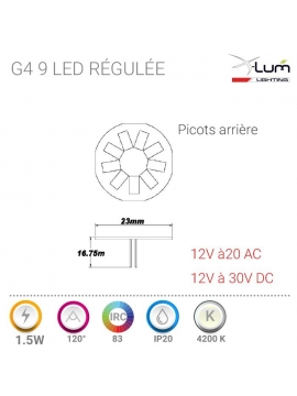 Ampoule G4 LED 1.5W neutre