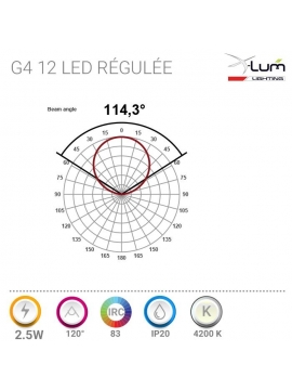 G4 LED neutre Pro 2.4W X-Lum-Lighting