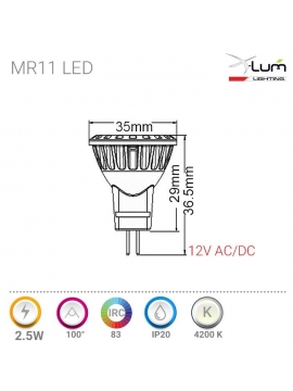 MR11 LED neutre Pro