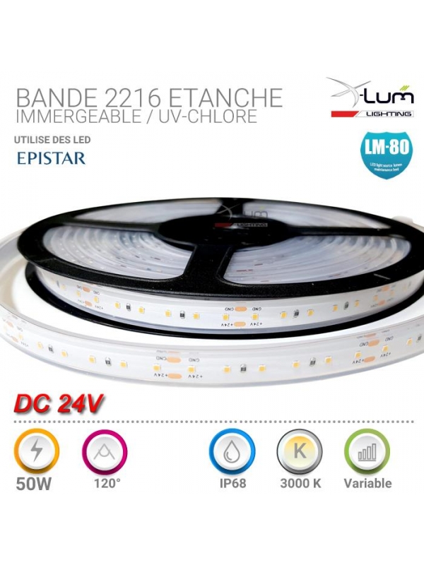 Ruban LED RGB qualité professionnelle EPISTAR 24V - Eclairage Led