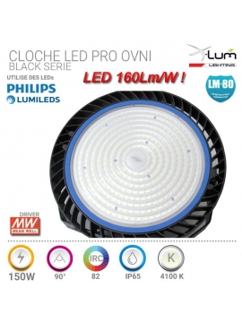 Cloche LED industrielle 150W 160Lm/W distributeur