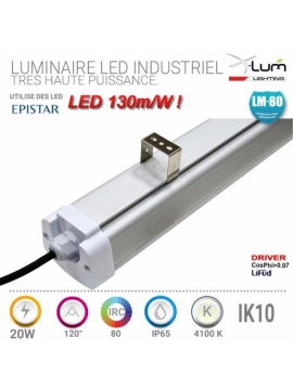 Luminaire LED linéaire 20W atelier