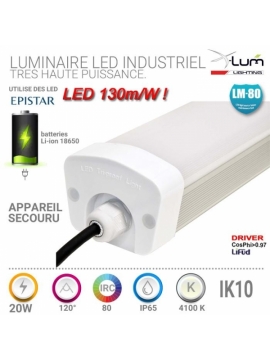 Luminaire secouru LED 20W