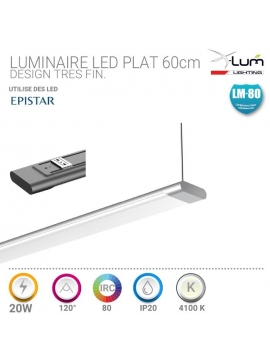 Luminaire suspendu extra plat