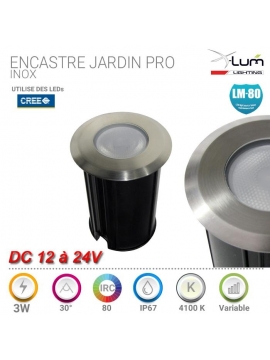 spot led encastrable sol extérieur Inox