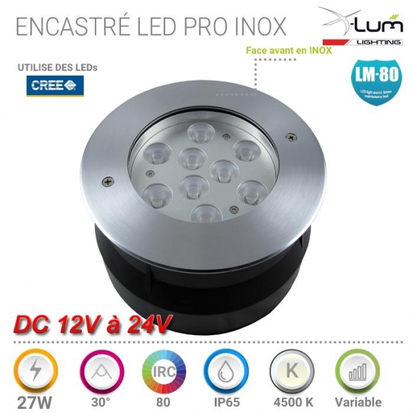 Spot LED 27W jardin forte puissance. X-Lum-Lighting