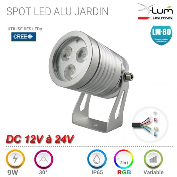 Spot Pique LED RGB jardin Pro X-Lum-Lighting