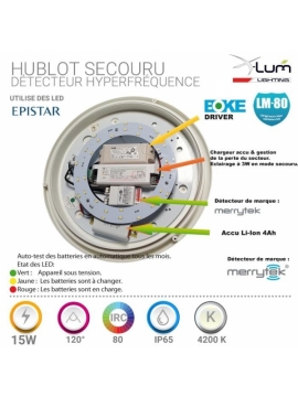 Hublot secouru LED détecteur Distributeur Hublot secouru LED détecteur Distributeur