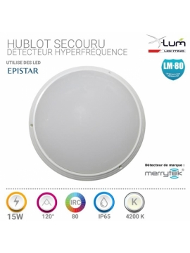 Hublot secouru LED détecteur pro lifud Hublot secouru LED détecteur pro lifud