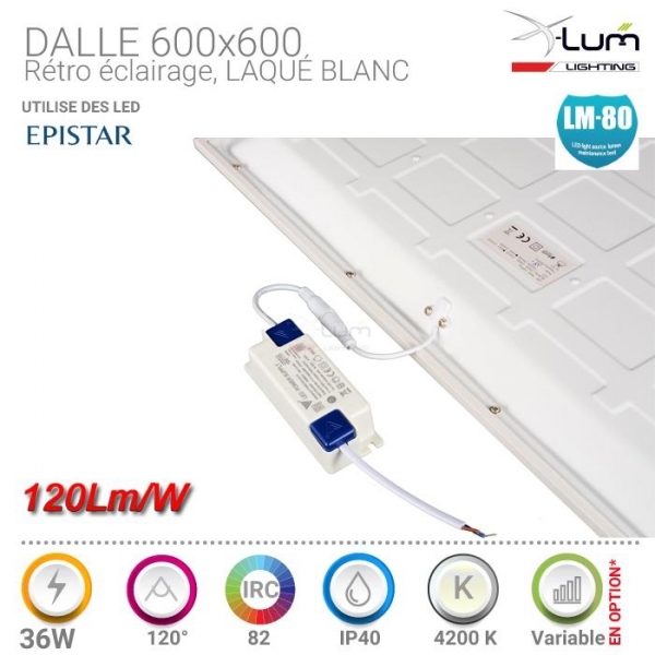 Panneau LED 36W retro éclairage X-Lum-Lighting