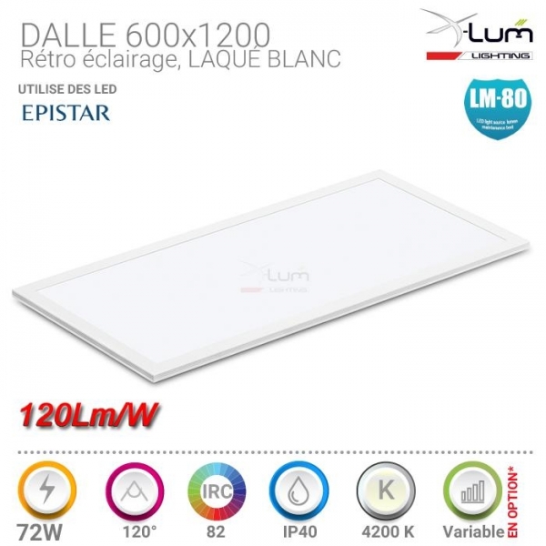 Dalle LED 600x1200 72W Pro X-Lum-Lighting Dalle LED 600x1200 72W Pro X-Lum-Lighting