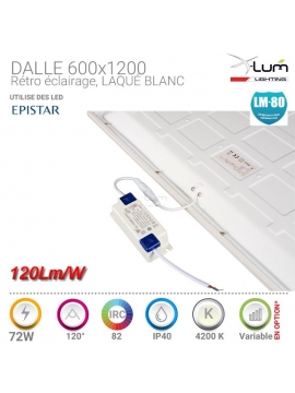 Dalle LED 600x1200 72W Pro X-Lum-Lighting