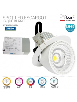 Spot LED escargot Pharmacie 5000K