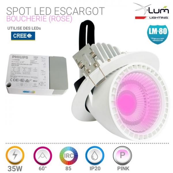 Spot LED boucherie escargot Pro.