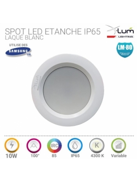 Spot LED 10W spot led étanche encastrable.