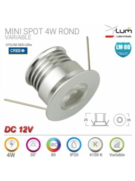 Mini Spot LED 4W rond X-Lum-lighting