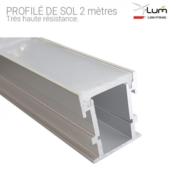 profilé alu LED encastré sol Distributeur X-Lum-Lighting