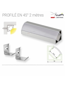 Profilé LED 45° fournisseur france X-Lum-Lighting
