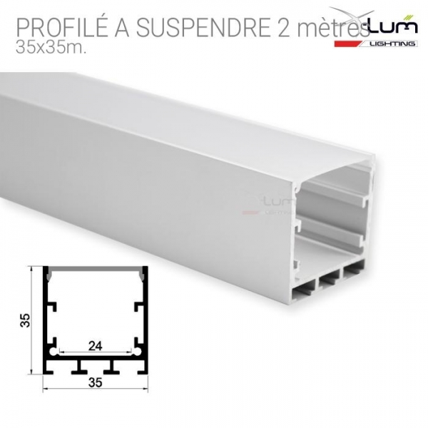 profilé LED suspendre plafond. pro