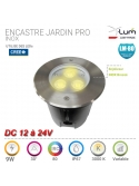 Encastré jardin 9W Inox 12 24V