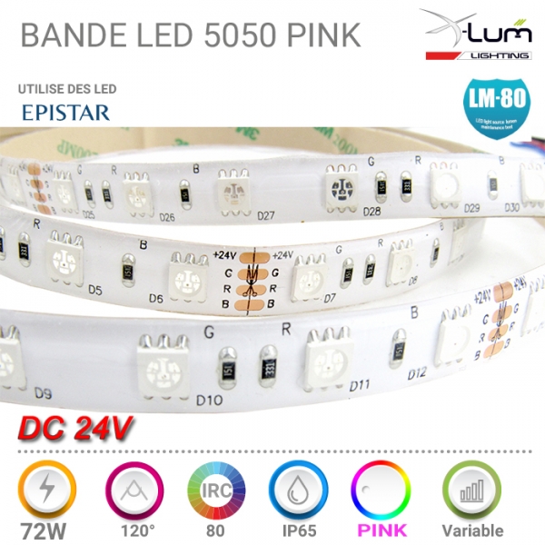 Ruban LED Pink Rose boucherie