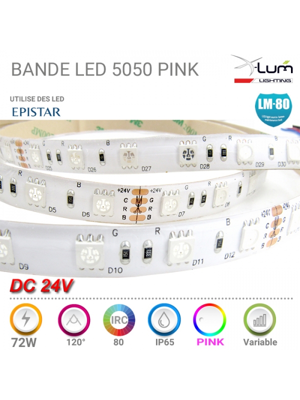 Ruban LED Pink Rose boucherie