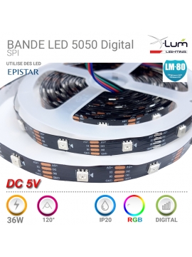 Ruban digital WS2812B 5V Pro X-lum-Lighting