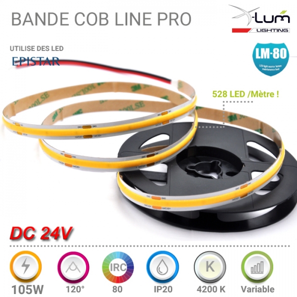 Bandeau LED COB 10Metres X-lum-Lighting 105W