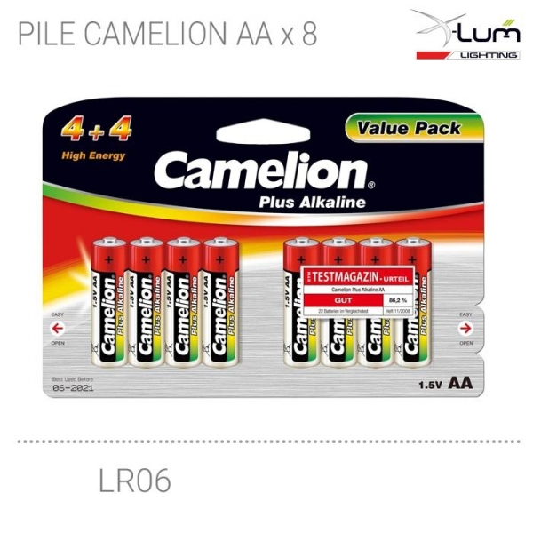 blister 8 piles AA LR06 Camelion Fournisseur