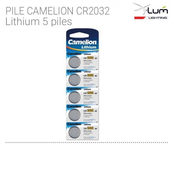 5 piles CR2032 Lithium camelion Fournisseur