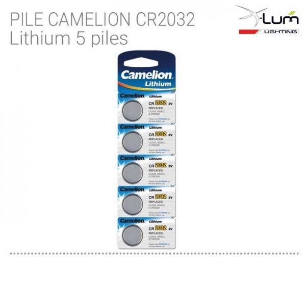 5 piles CR2032 3V CAMELION Lithium 2023