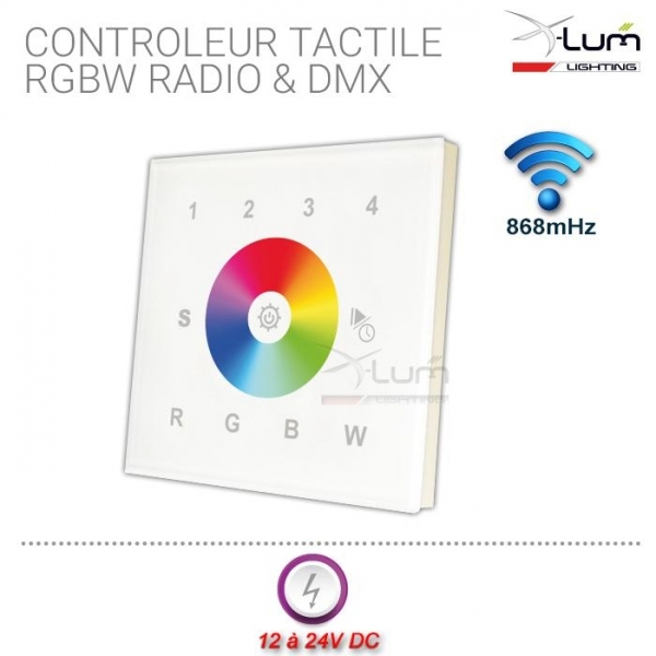 contrôleur tactile led rgbw rf X-Lum-Lighting Led Eco First