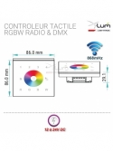 Contrôleur tactile RGBW mural pro Led Eco First