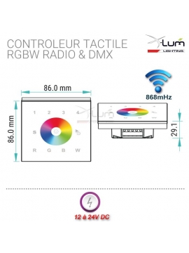 contrôleur tactile led rgbw rf X-Lum-Lighting Led Eco First