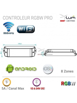 RGBW wifi contrôleur android Pro Led Eco First